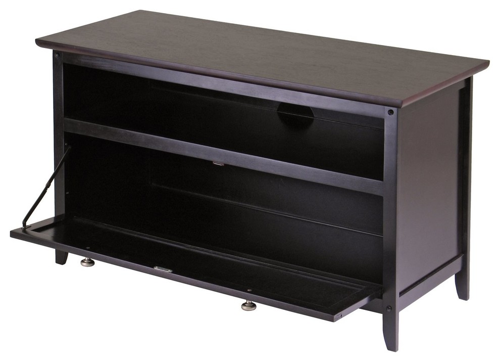 Winsome Wood Zuri Tv Stand   Transitional   Entertainment Centers And Tv Stands   by GwG Outlet  Houzz