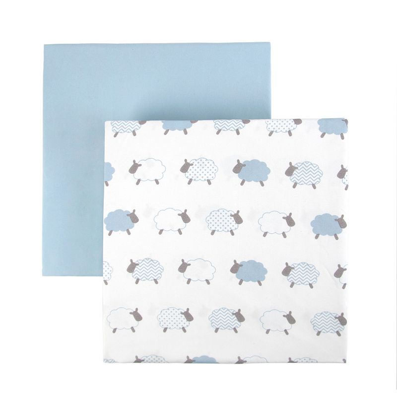 Tadpoles 2 Pack Lamb Microfiber Fitted Crib Sheets