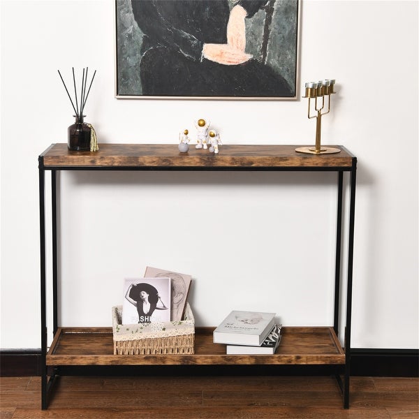 Two-tier Storage End Side Table