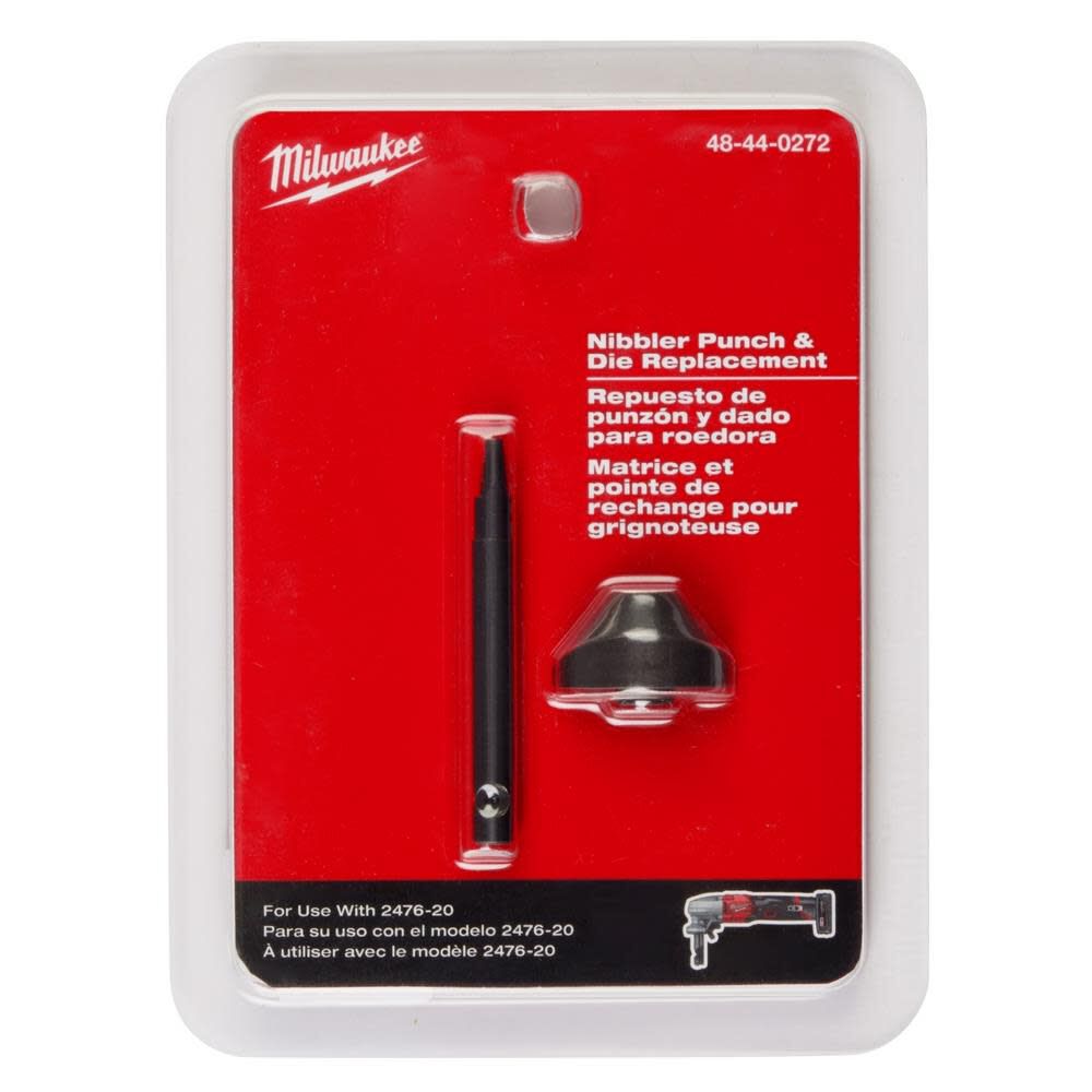 Milwaukee M12 FUEL 16 Ga Nibbler Punch and Die Set 48-44-0272 from Milwaukee