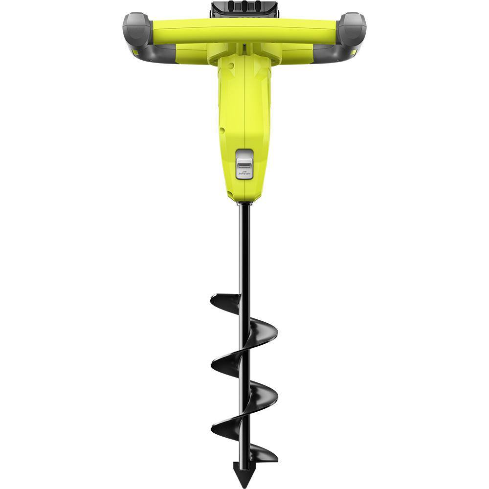 RYOBI ONE+ 18V Cordless Earth Auger with 3 in. Bit 2.0 Ah Battery and Charger P29160