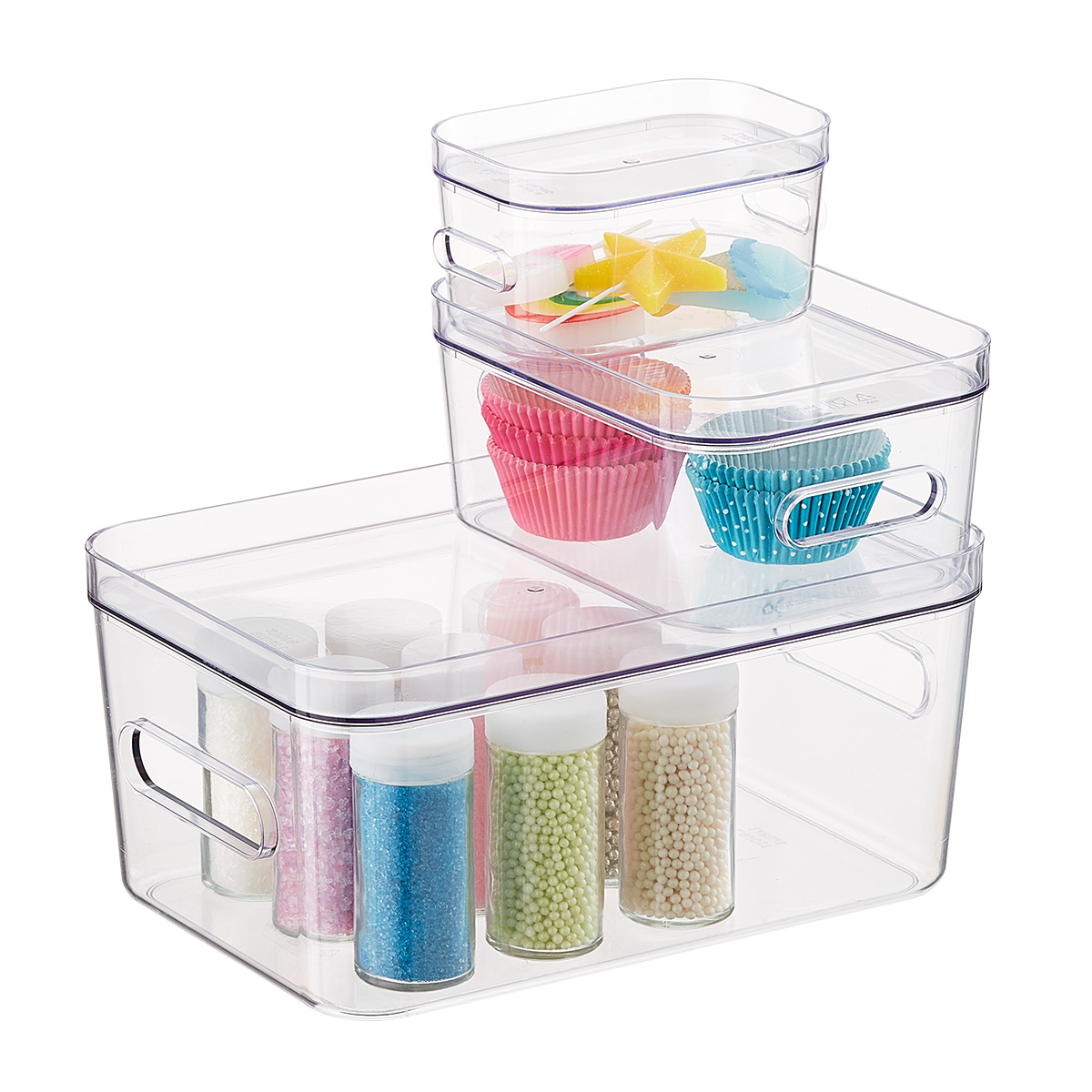 SmartStore Compact Plastic Modular Bins amp Lids