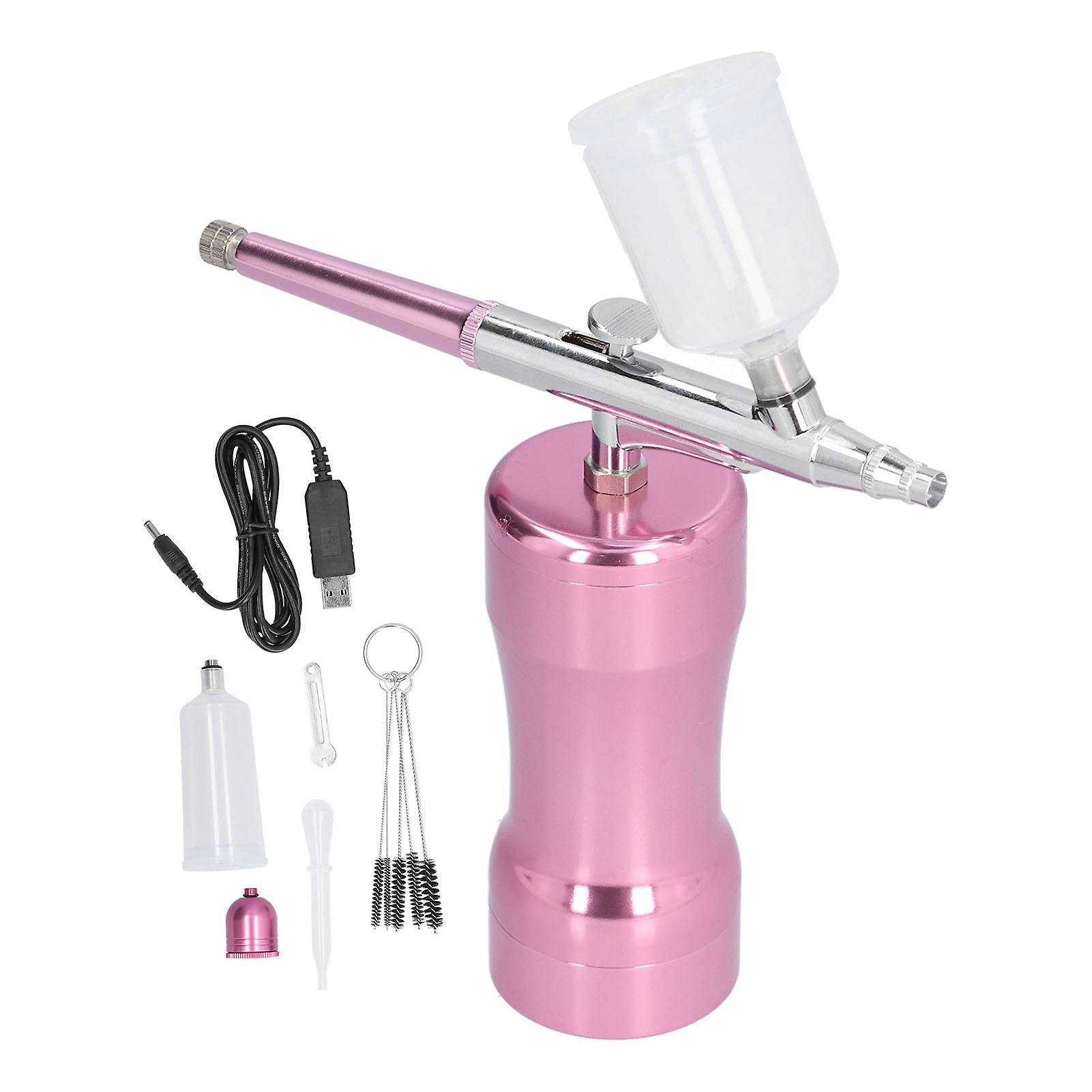 Portable Airbrush Set G12 Pump+0.3mm Mini 7cc Spray Pen Airbrush Cleaning Kit 5v Usb +7.4v Lithium Battery