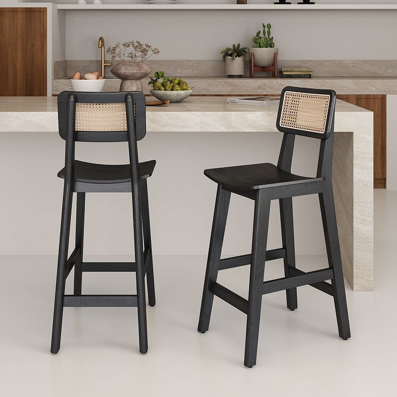 MANHATTAN COMFORT Versailles Counter Stool 2-piece Set