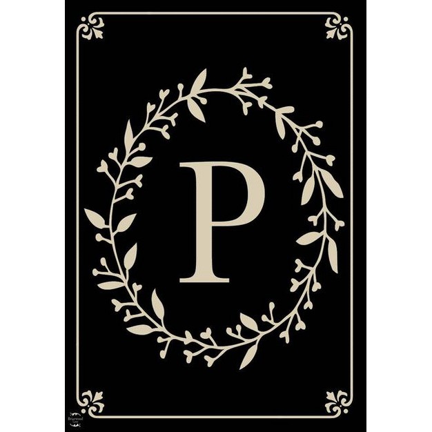 Briarwood Lane Classic Monogram Letter P Garden Fl