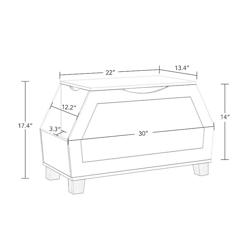 RiverRidge Home Kids Catch-All Toy Storage Box