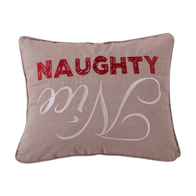 Noelle Nice Naughty Pillow Levtex Home