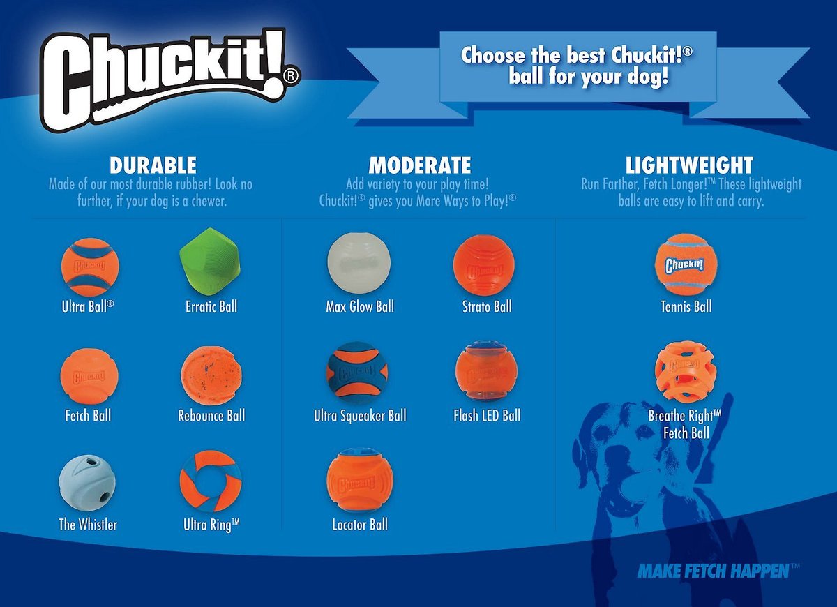 Chuckit! Ultra Rubber Ball Tough Dog Toy