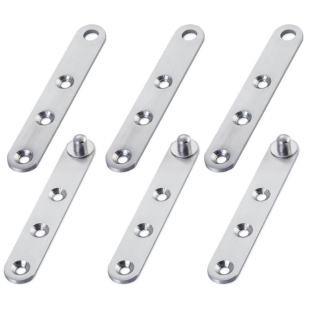 6pcs Furniture Stainless Steel Hinge Door Cabinet Hinge 360 Hinge Accessory