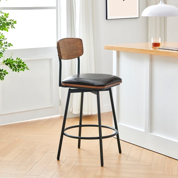 Claire Swivel Counter Height Bar Stool Set of 2