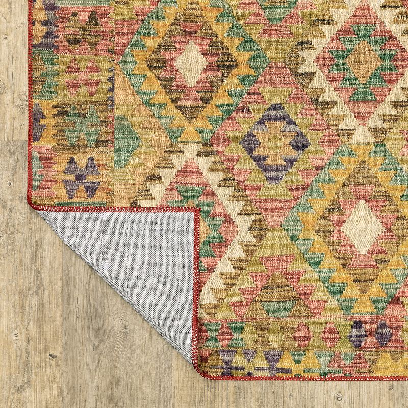 StyleHaven Marissa Washable Geometric Tribal Area Rug