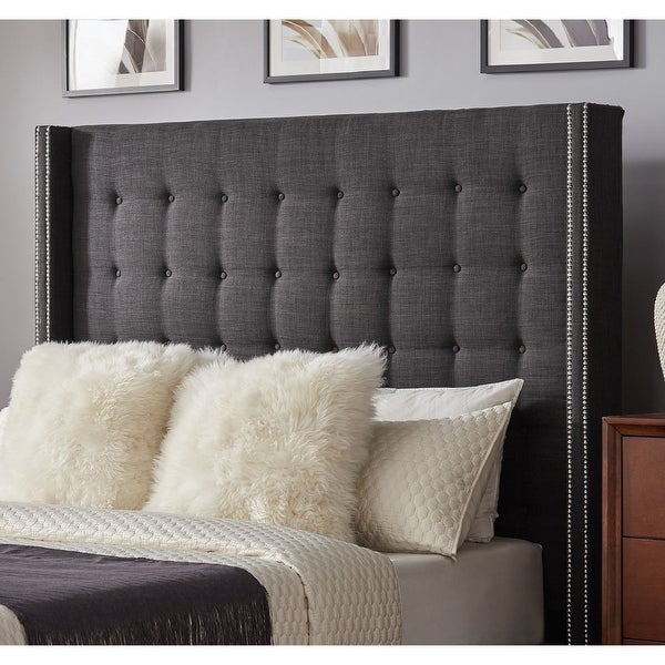 Marion Tall Tufted Wingback Headboard by iNSPIRE Q Bold - - 19511384