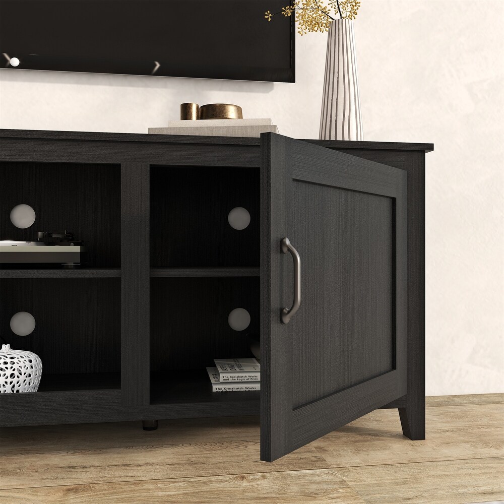 2 Doors Storage Media Console TV Stand up to 60 inches