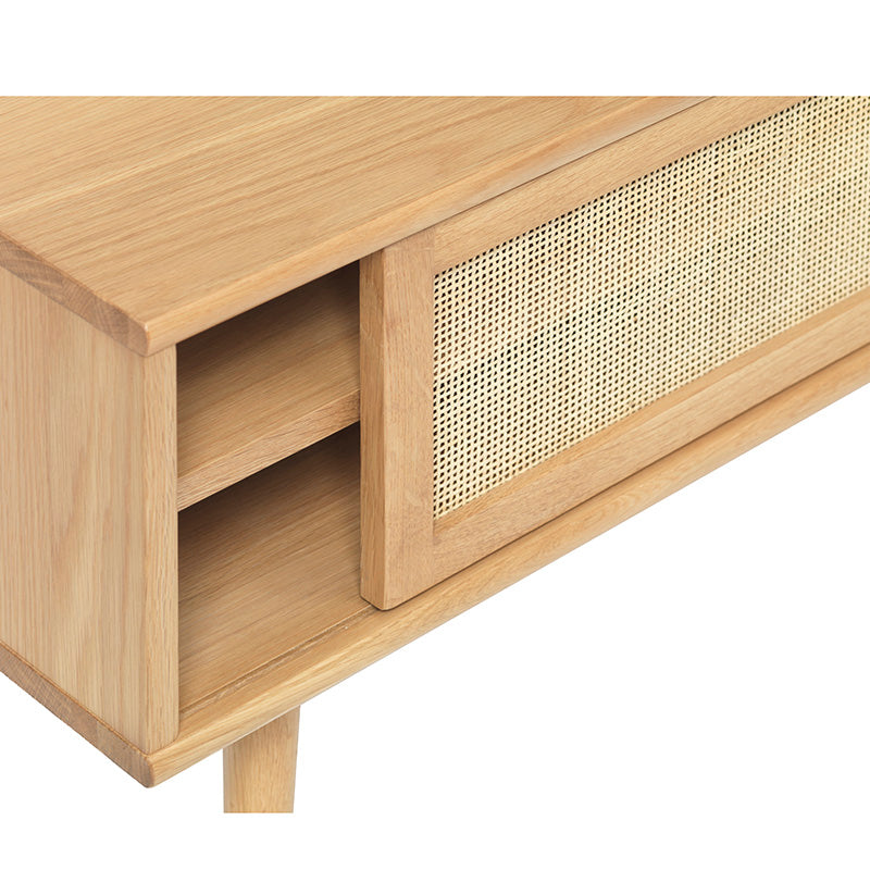 BARRALI Entertainment TV Unit 150cm -  Natural & Rattan