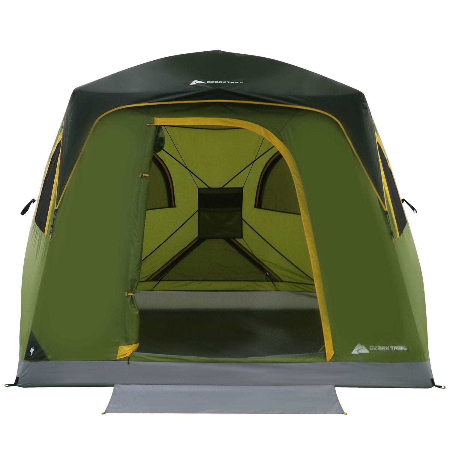 Ozark Trail 4-Person Instant Tent Pop up Hub Tent， Green