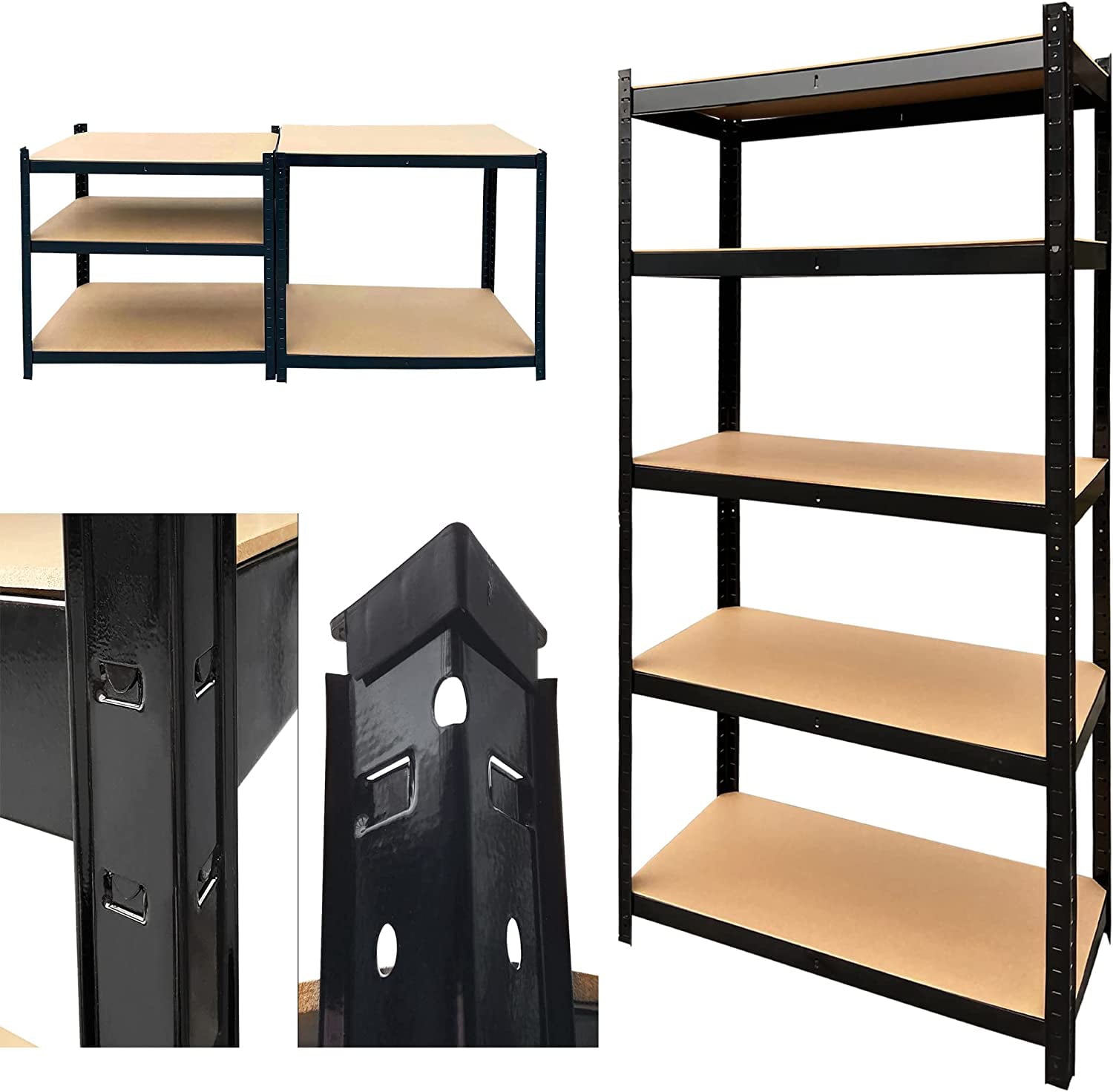 Dayplus Garage Shelving Units 59x28x12inch Boltless Heavy Duty Racking Shelves for Storage