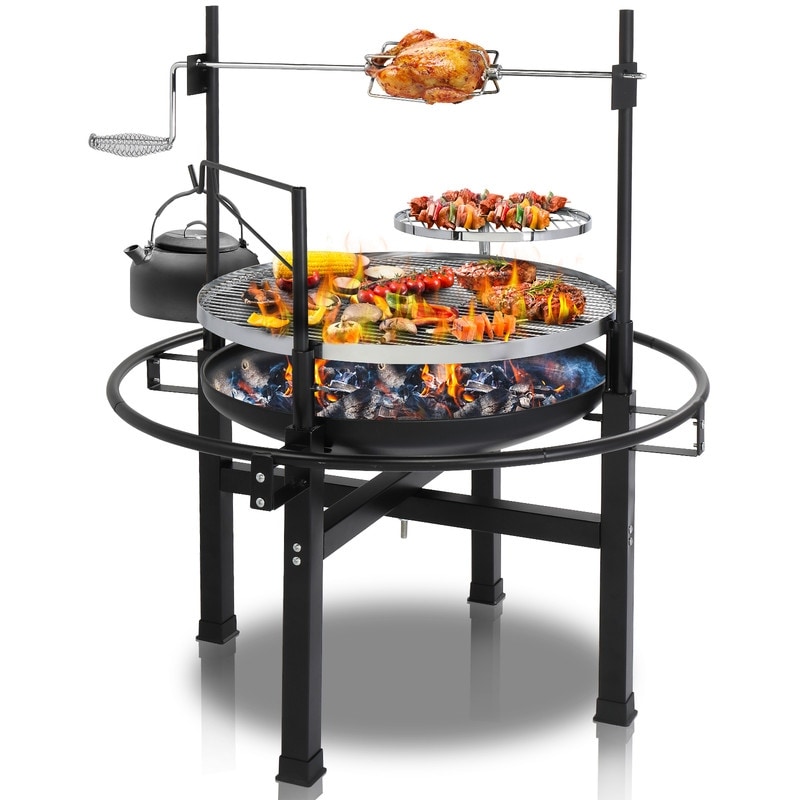 33.5'' W Portable Charcoal Grill