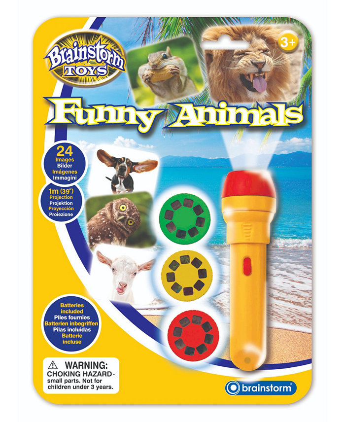 Brainstorm Toys Funny Animals Torch and Projector