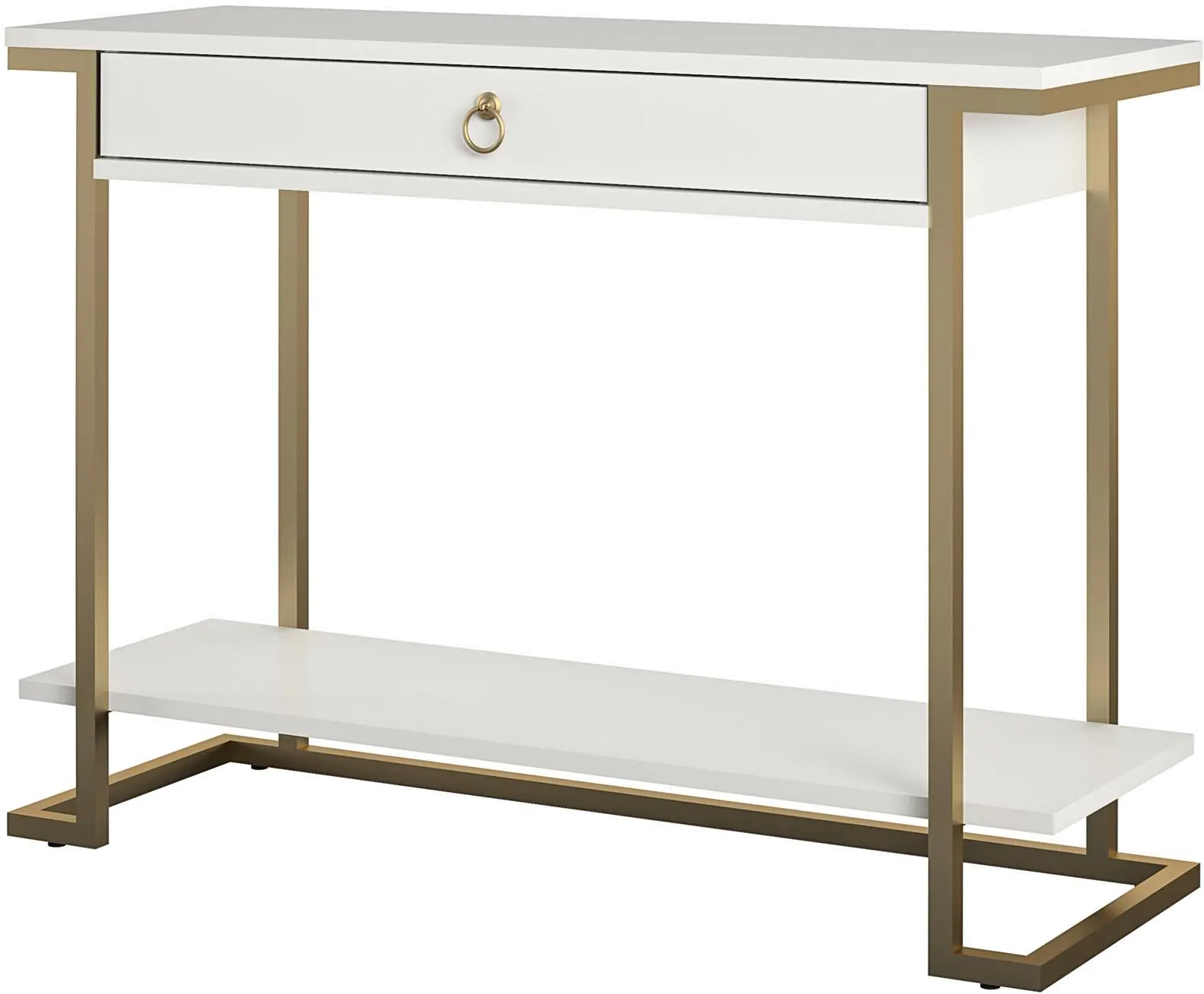 Camila White Console Table