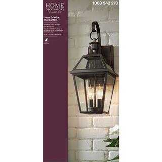 Home Decorators Collection French Quarter Gas Style 2-Light Outdoor Wall Lantern Sconce JLW1612A-3