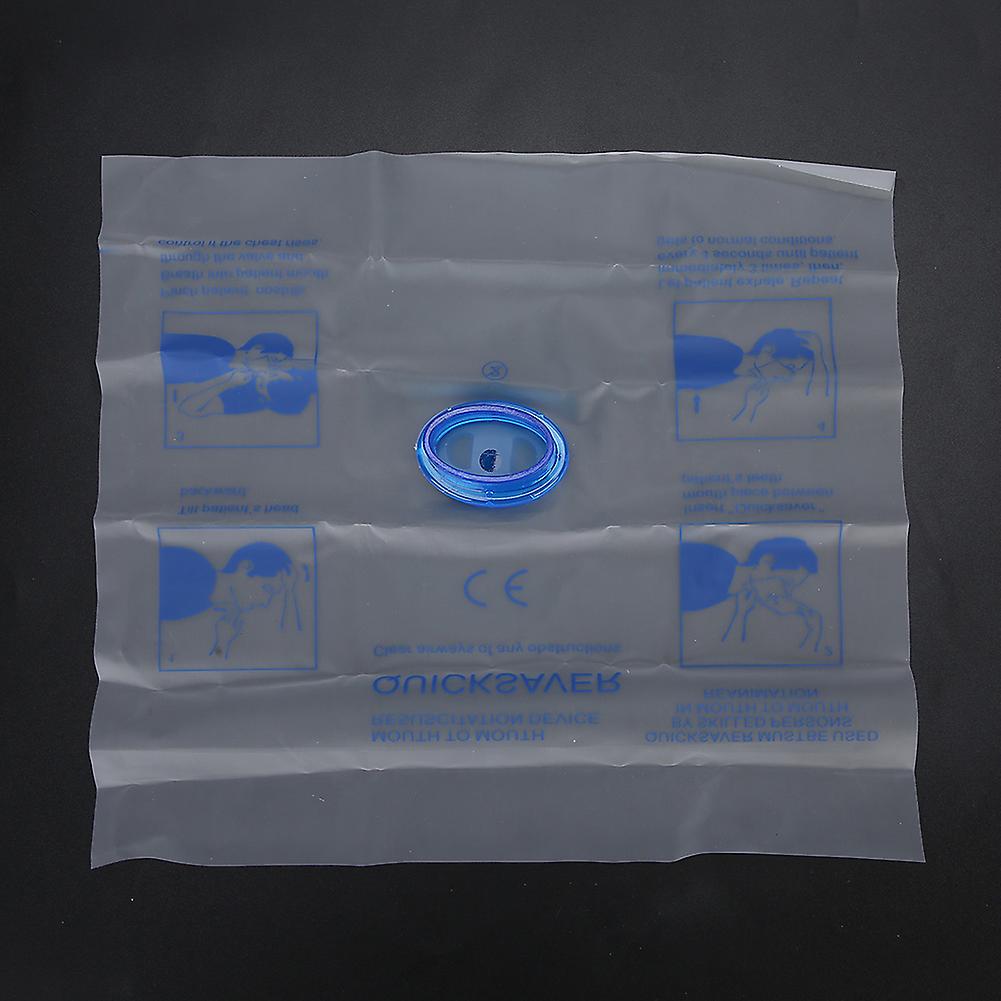 10pcs Disposable Cpr Breathing Face Shield Artificial Respiration Face Cover Device