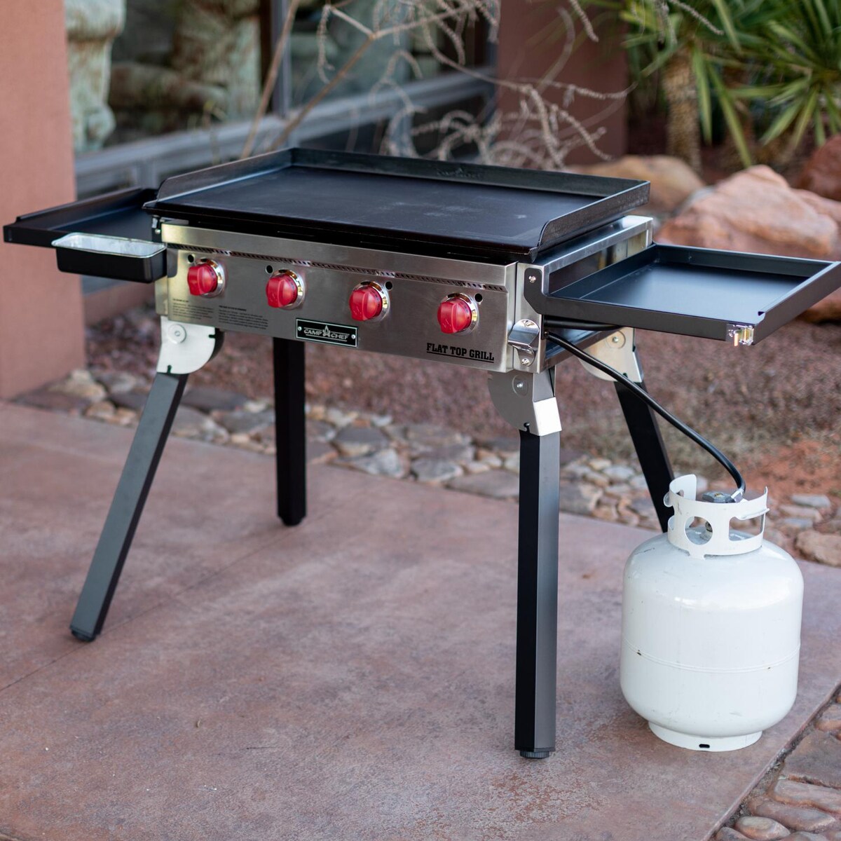 Camp Chef 600 4-Burner Portable Flat Top Propane Gas Grill