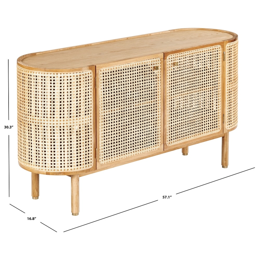 SAFAVIEH Couture Collection Dolly Natural Cane And Wood Sideboard   57\