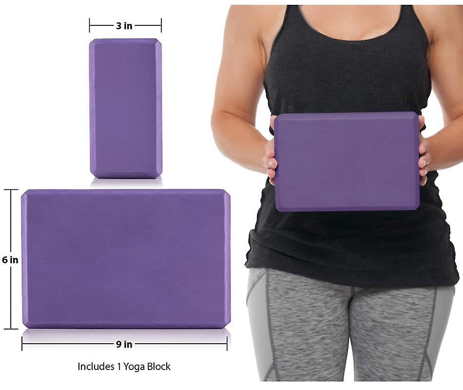 Yoga Block Eva Fitness Foam Brick Exercise Gym Sports Pilates Stretching