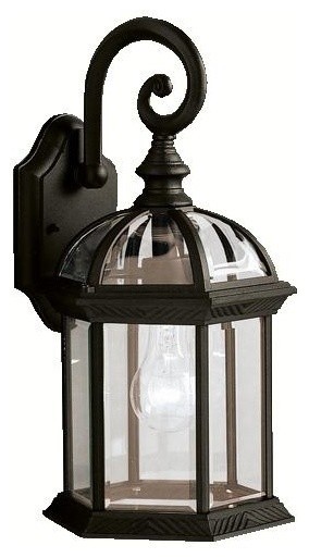 Kichler Barrie One Light Wall Lantern   Traditional   Outdoor Wall Lights And Sconces   by Buildcom  Houzz