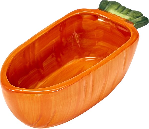 Kaytee Vege-T-Bowl Carrot Small Pet Bowl， 22-oz