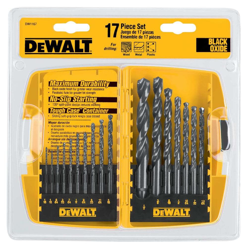 DW Black Oxide Drill Bit Set DW1167 from DW