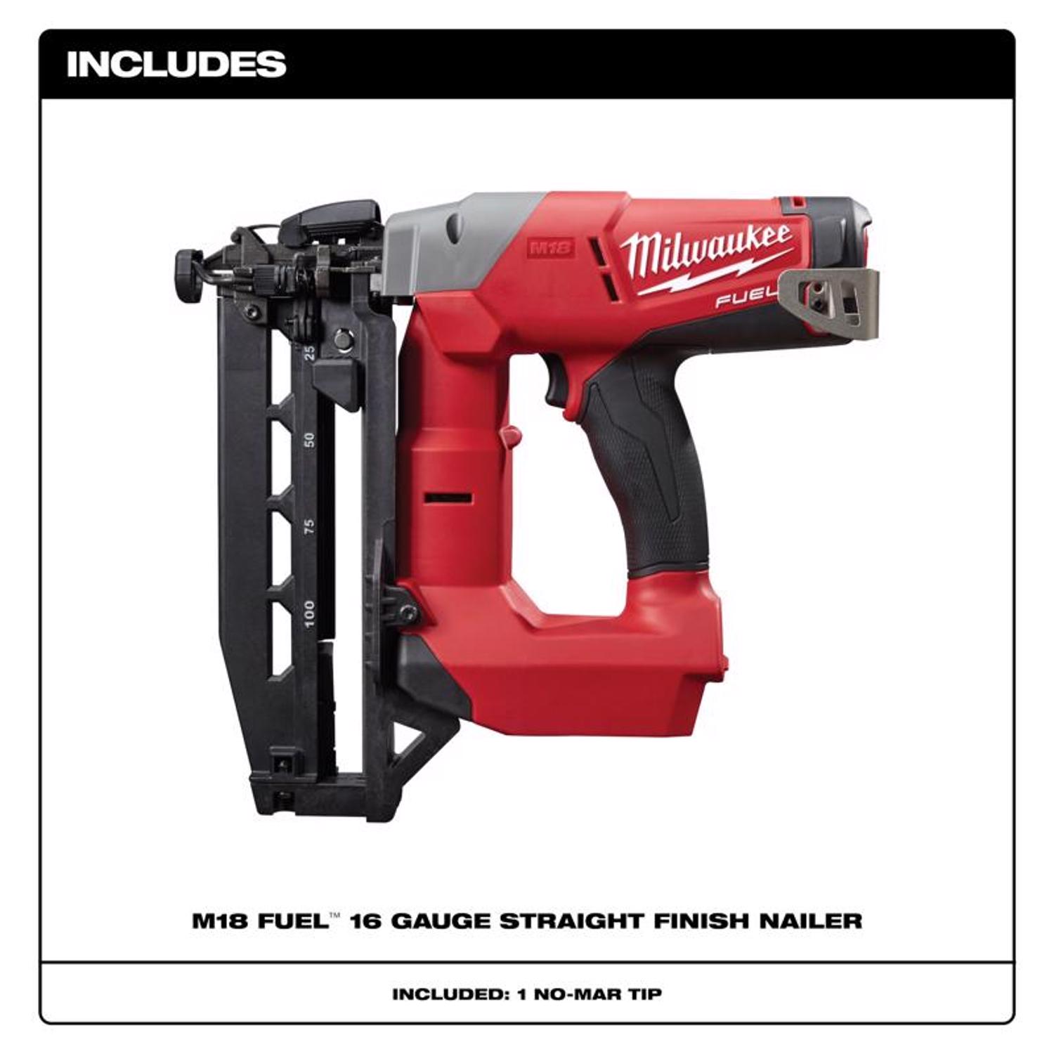 MW M18 FUEL 16 Ga. 18 Volt Brushless Finish Nailer