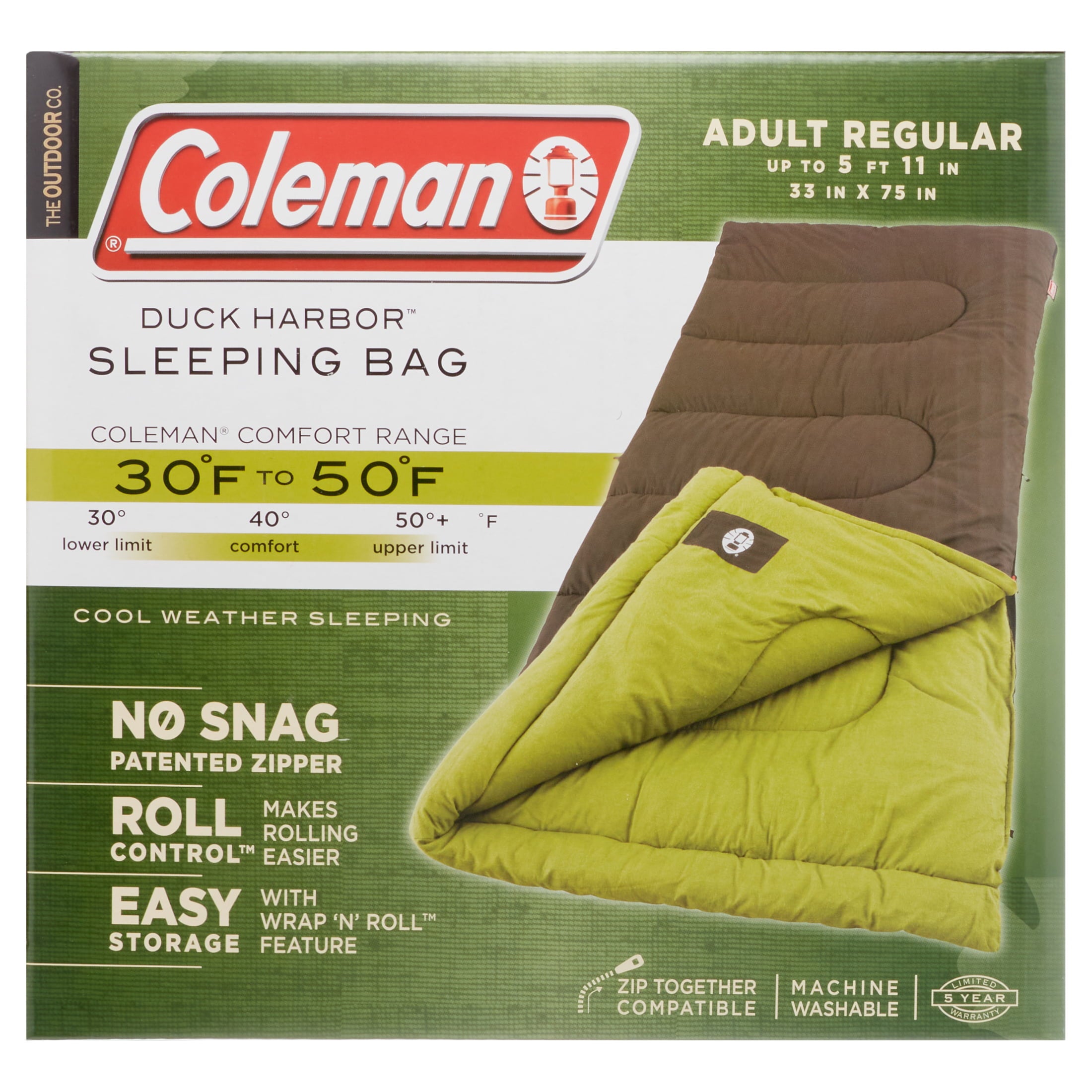 Coleman Duck Harbor 40°F Cool-Weather Sleeping Bag