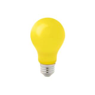 EcoSmart 60-Watt Equivalent A19 Outdoor Bug Light Yellow LED Light Bulb (1-Pack) FG-04245