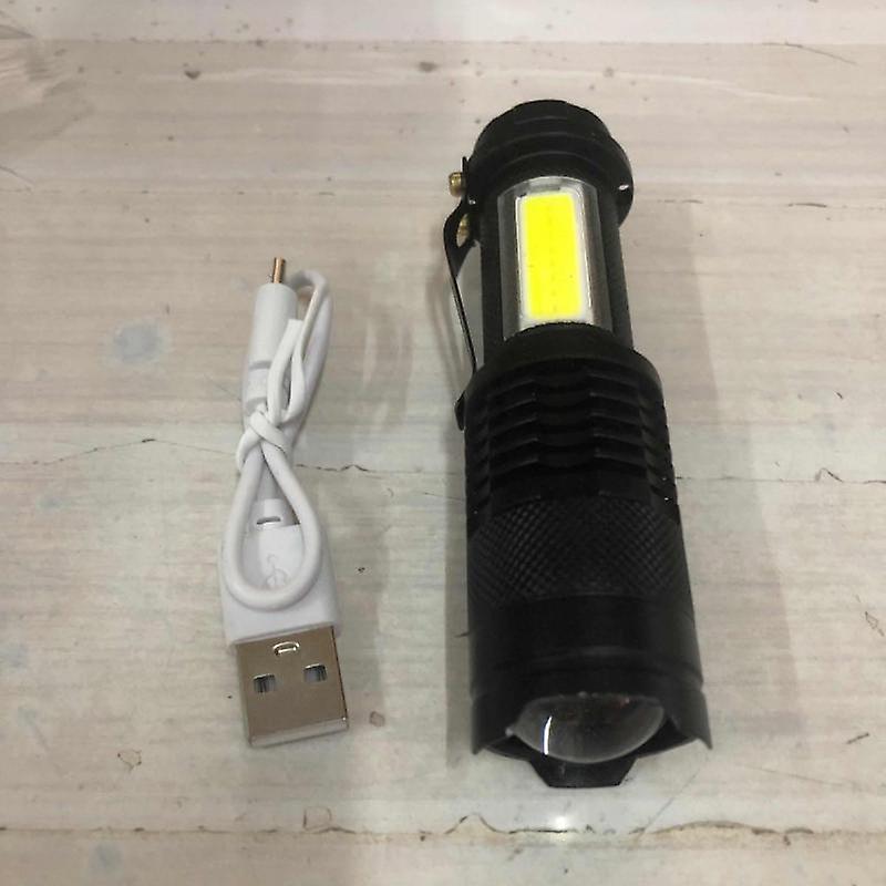 Xiaomi Rechargeable Led Flashlight Mini Zoom Torch Outdoor Camping Lamp Lantern Usb Charging