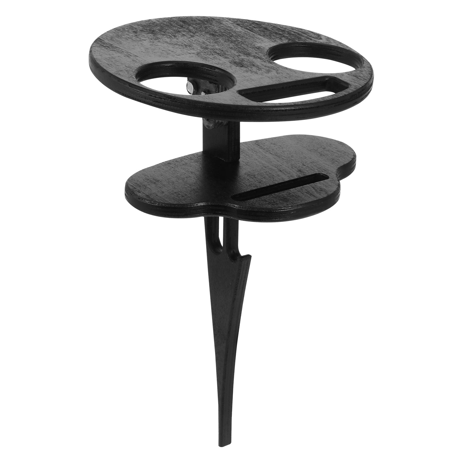 HOMEMAXS 1Pc Outdoor Wine Table Portable Courtyard Round Table Double-layer Small Table