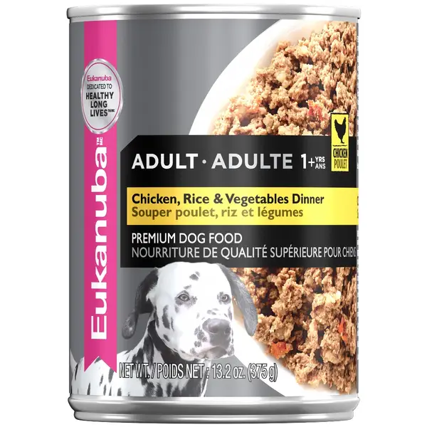 Eukanuba 12.5 oz Chicken， Rice and Vegetable Dinner Adult Dog Food