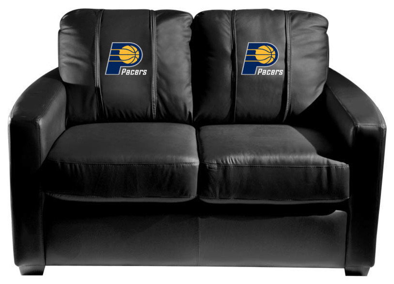 Indiana Pacers Stationary Loveseat Commercial Grade Fabric   Contemporary   Loveseats   by DreamSeats LLC  Houzz