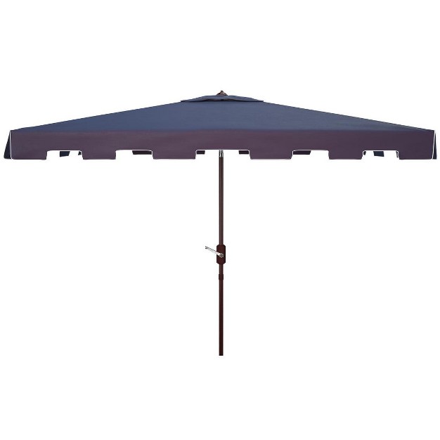 Zimmerman 6 5 X 10 Ft Rectangle Market Patio Outdoor Umbrella Safavieh