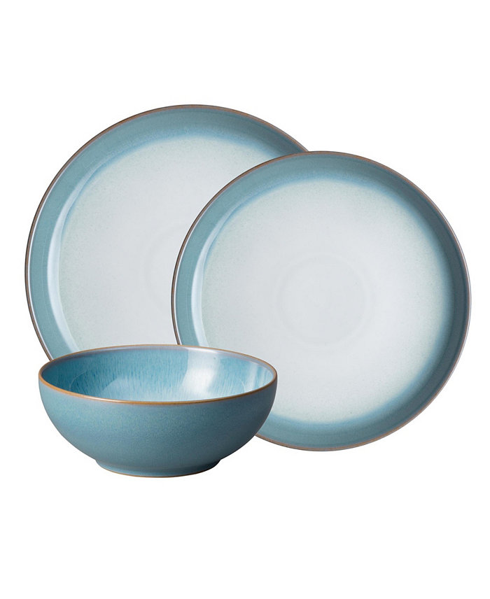 Denby Azure Haze Coupe 12 Piece Dinnerware Set