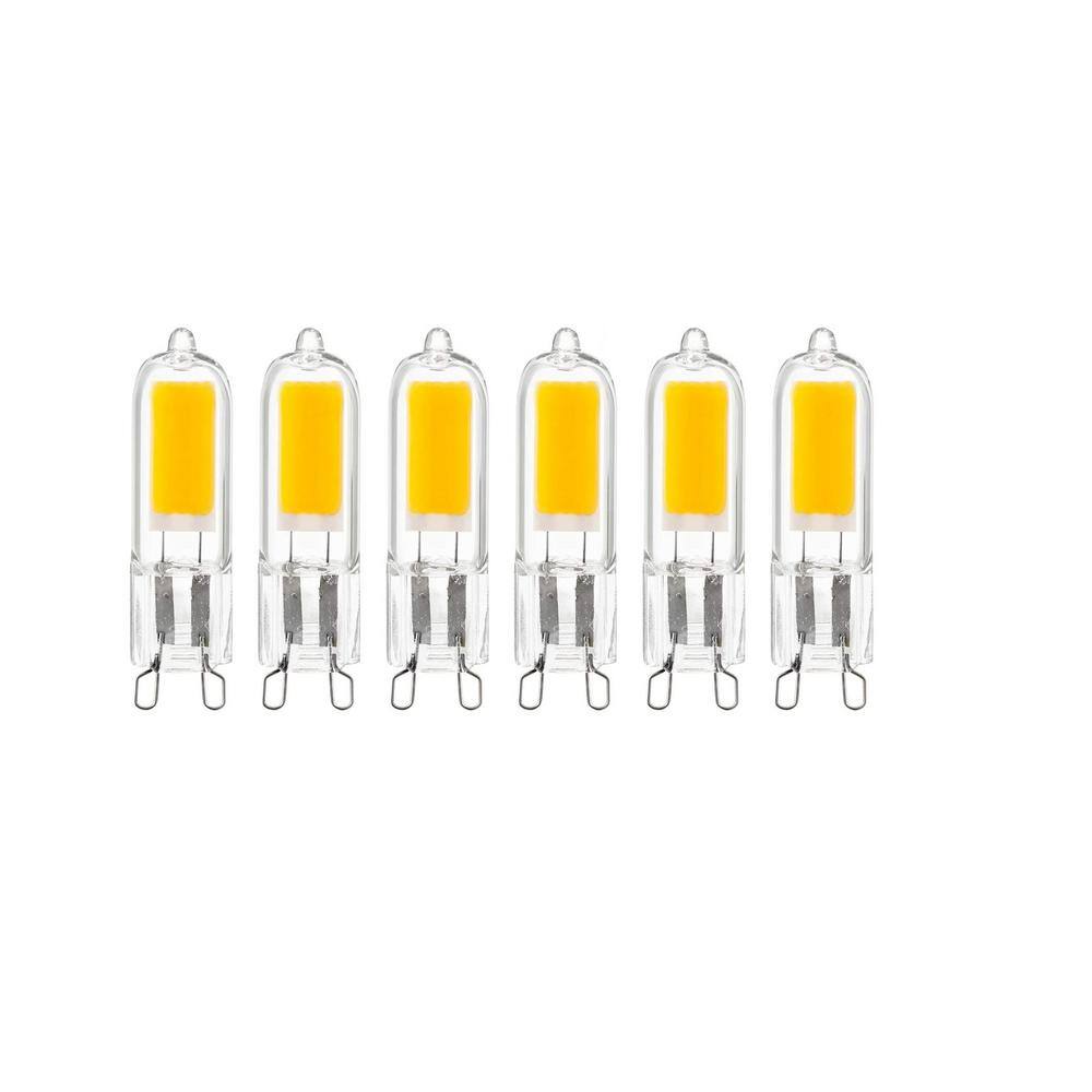 Sunlite 25-Watt Equivalent G9 Bi-pin Base Non-Dimmable Mini LED Light Bulb in Daylight 5000K (6-Pack) HD03259-6