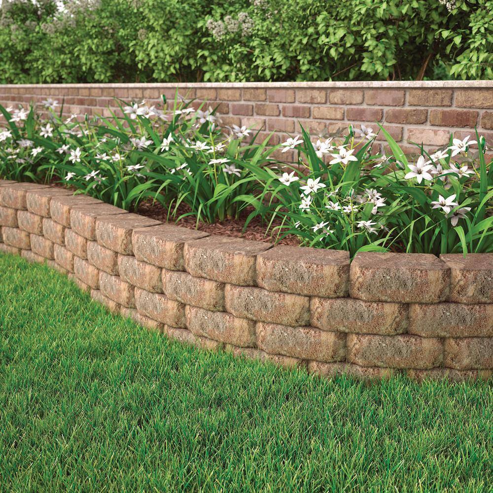 Pavestone 6.75 in. L x 11.63 in. W x 4 in. H Sierra Blend Retaining Wall Block (144 Pieces 46.6 Sq. Ft. Pallet) 81177