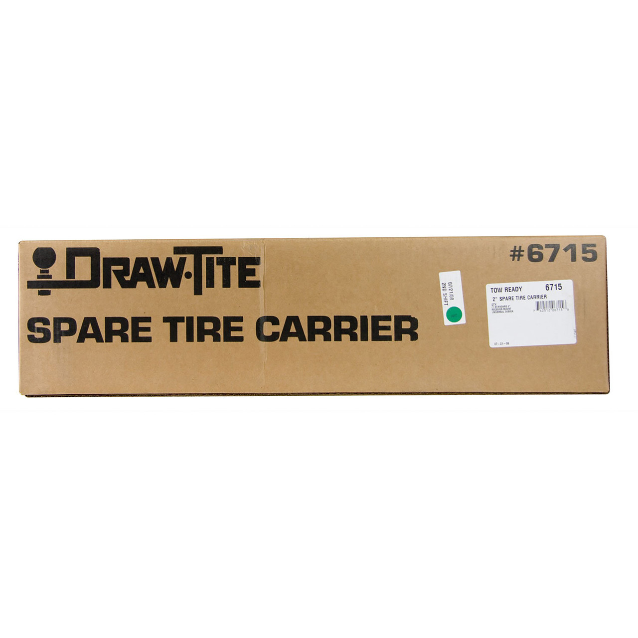 DrawTite Front Mount Receiver Accessory Spare Tire Carrier Fits 2 in Receiver 6715