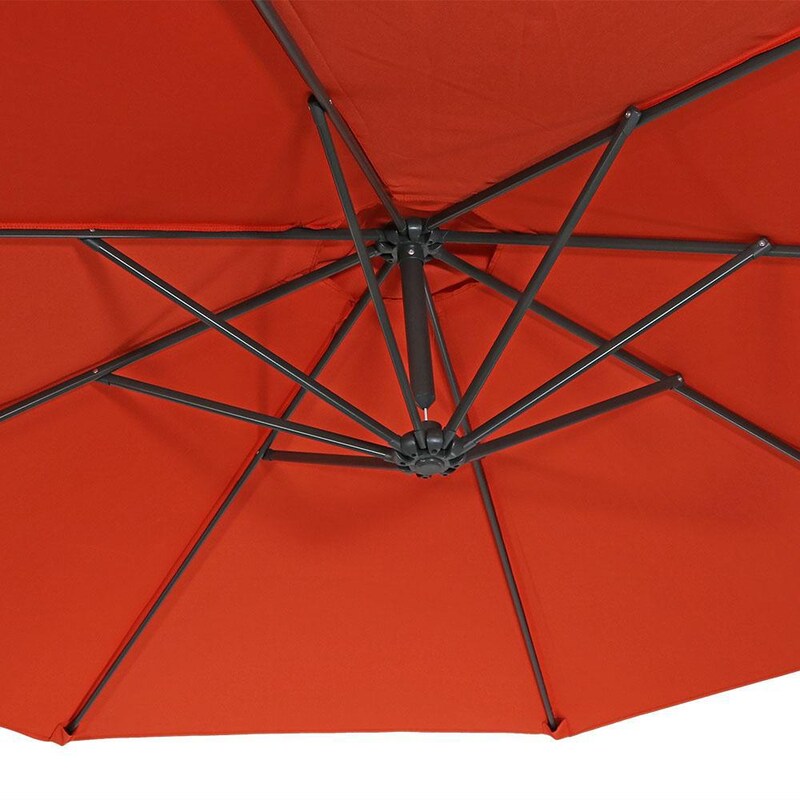 Ultimate Patio 10 Ft. Octagonal Steel Patio Cantilever Umbrella W/ Crank