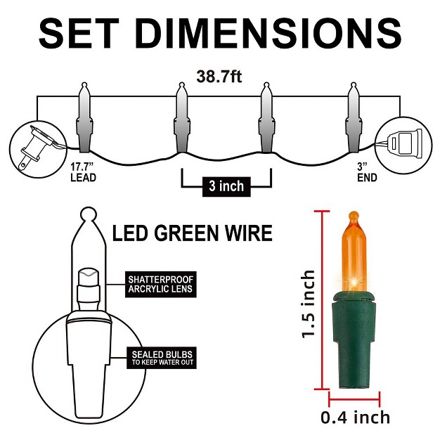 Joiedomi 2 Set Of 150 Count Led Christmas Lights