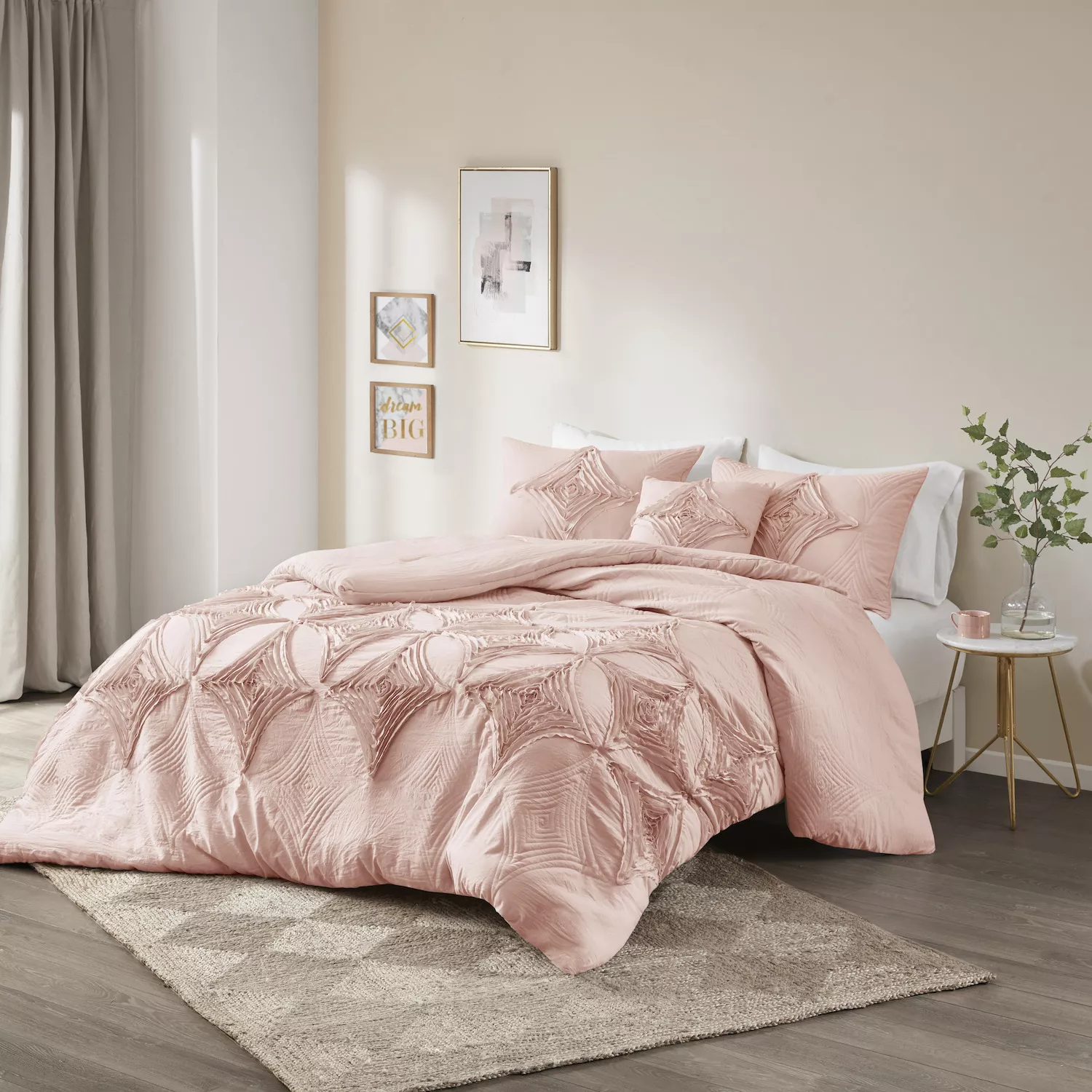 Madison Park Emiliana Comforter Set with Throw Pillow