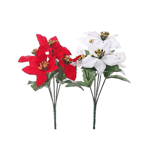 Christmas Poinsettia Bouquet 5 Head