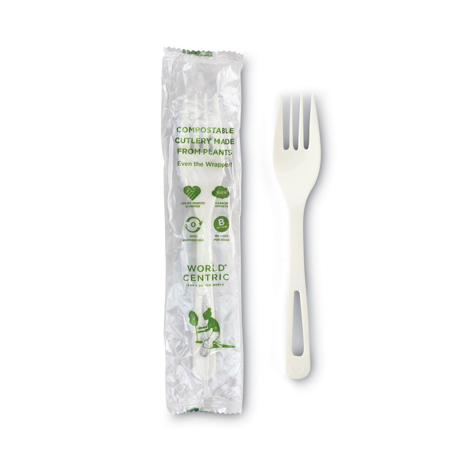 TPLA Compostable Cutlery by World Centricandreg; WORFOPSI