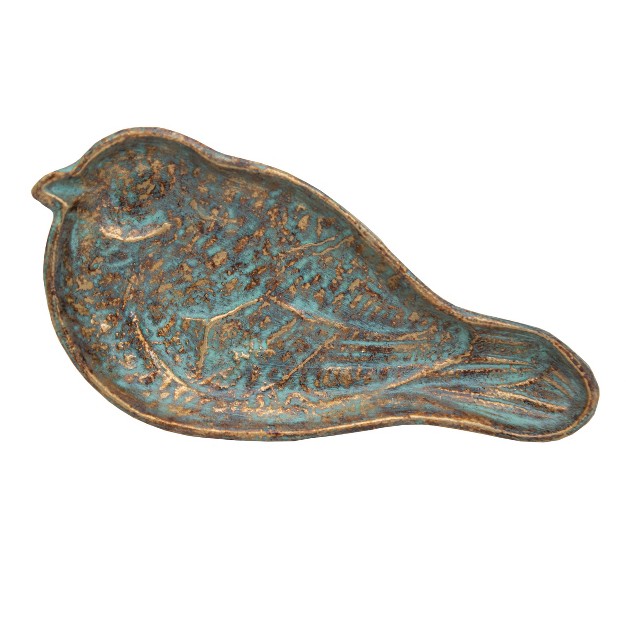 Bird Patina Cast Iron Trinket Tray Foreside Home amp Garden