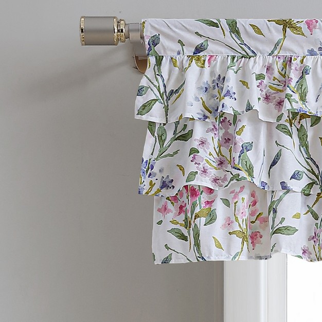 Laura Ashley Meadow Breeze Valance 50x18 Purple